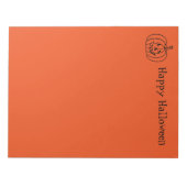 Halloween Notepad Pumpkin Notizblock (Vorderseite)