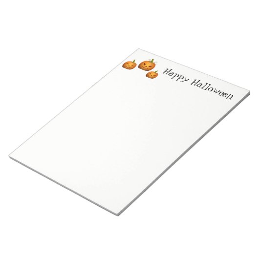 Halloween Notepad Pumpkins Notizblock (angewinkelt)