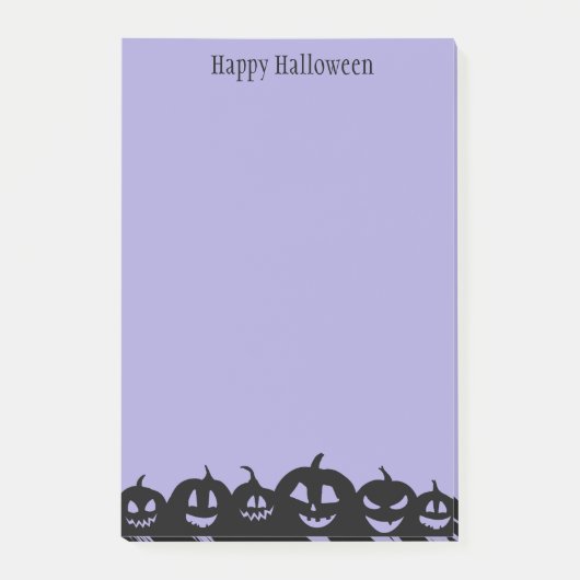 Halloween-Notes Post-it Klebezettel (Vorderseite)