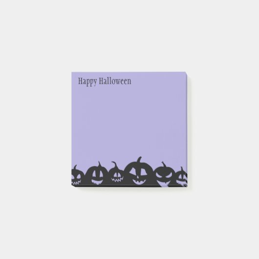 Halloween-Notes Post-it Klebezettel (Vorderseite)