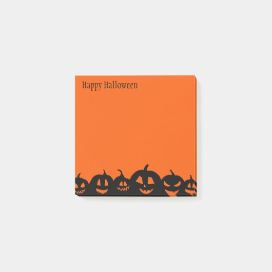 Halloween-Notes Post-it Klebezettel (Vorderseite)