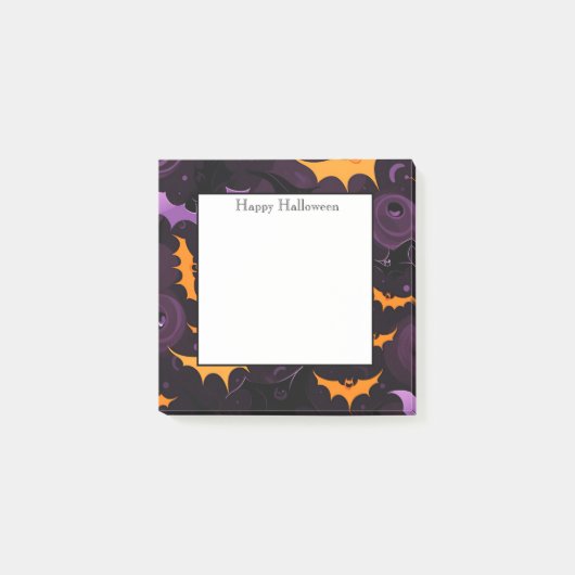 Halloween-Notes Post-it Klebezettel (Vorderseite)