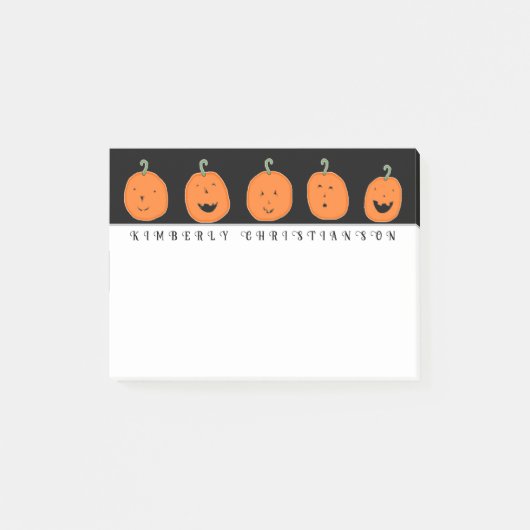 Halloween-Notes Post-it Klebezettel (Vorderseite)