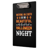 Halloween Nothing auf der Erde Klemmbrett (Links)