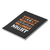 Halloween Nothing auf der Erde Notizblock (Rotiert)