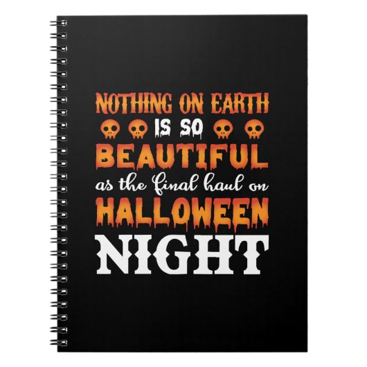 Halloween Nothing auf der Erde Notizblock (Vorderseite)
