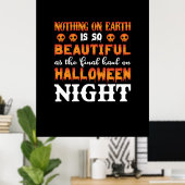Halloween Nothing auf der Erde Poster (Heimbüro)