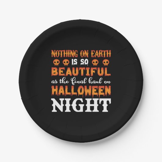 Halloween Nothing On Earth Pappteller (Vorderseite)