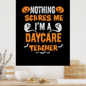 Halloween Nothing Scares Me Birthday Poster (Küche)