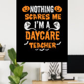 Halloween Nothing Scares Me Birthday Poster (Heimbüro)
