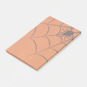 Halloween-Notizen von Cobweb und Black Spiole Post-it Klebezettel (angewinkelt)
