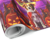 Halloween Nova Scotia Duck Toller Vampire Pumpkin Geschenkpapier (Rolleneckpunkt)
