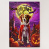Halloween Nova Scotia Duck Toller Vampire Pumpkin Puzzle (Vertikal)