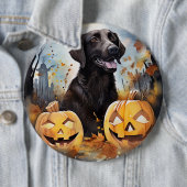 Halloween Nova Scotia mit Pumpkins Beängstigend Button (Beispiel)