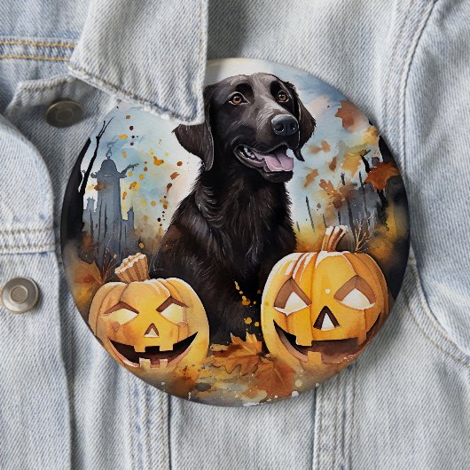 Halloween Nova Scotia mit Pumpkins Beängstigend Button (Beispiel)