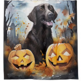 Halloween Nova Scotia mit Pumpkins Beängstigend Duschvorhang (Vorderseite)