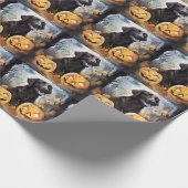 Halloween Nova Scotia mit Pumpkins Beängstigend Geschenkpapier (Ecke)