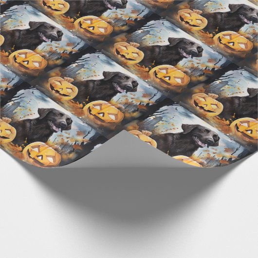 Halloween Nova Scotia mit Pumpkins Beängstigend Geschenkpapier (Ecke)