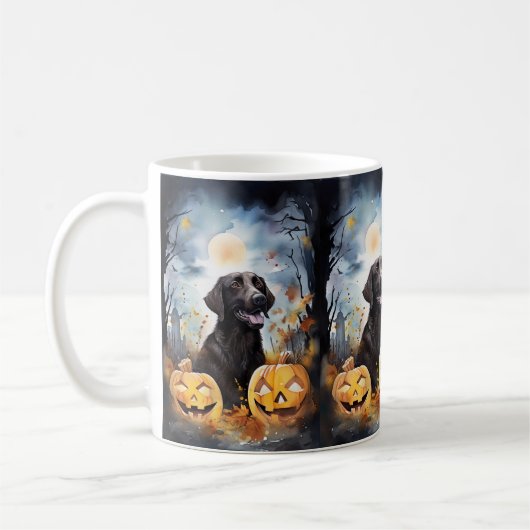Halloween Nova Scotia mit Pumpkins Beängstigend Kaffeetasse (Links)