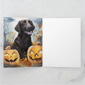 Halloween Nova Scotia mit Pumpkins Beängstigend Karte (Innenseite)