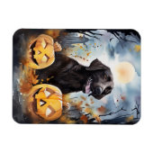 Halloween Nova Scotia mit Pumpkins Beängstigend Magnet (Horizontal)