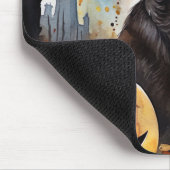 Halloween Nova Scotia mit Pumpkins Beängstigend Mousepad (Ecke)