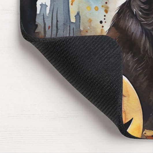 Halloween Nova Scotia mit Pumpkins Beängstigend Mousepad (Ecke)