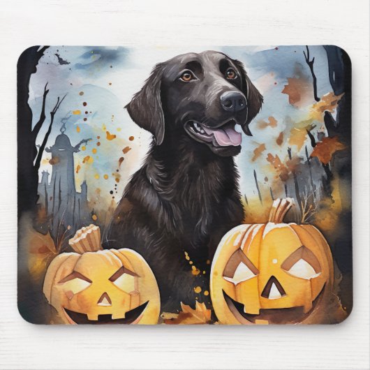 Halloween Nova Scotia mit Pumpkins Beängstigend Mousepad (Vorne)