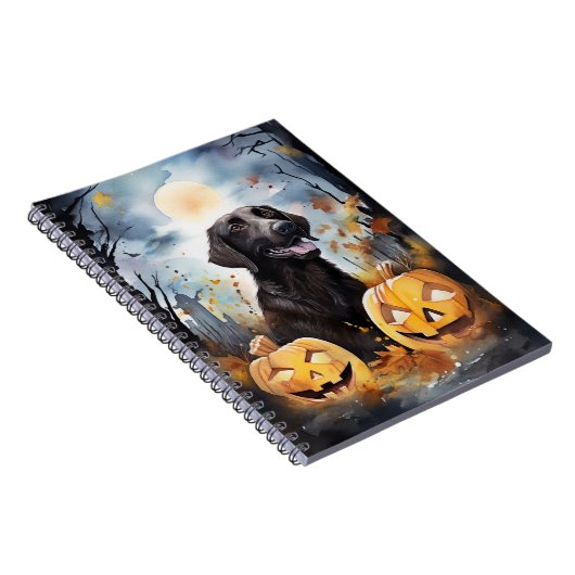 Halloween Nova Scotia mit Pumpkins Beängstigend Notizblock (Rechte Seite)