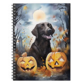 Halloween Nova Scotia mit Pumpkins Beängstigend Notizblock (Vorderseite)