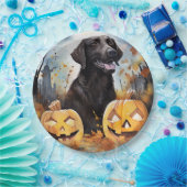 Halloween Nova Scotia mit Pumpkins Beängstigend Pappteller (Party)