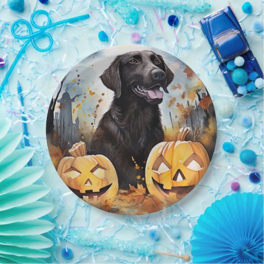 Halloween Nova Scotia mit Pumpkins Beängstigend Pappteller (Party)