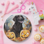 Halloween Nova Scotia mit Pumpkins Beängstigend Pappteller (Party)