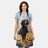 Halloween Nova Scotia mit Pumpkins Beängstigend Schürze (Getragen)