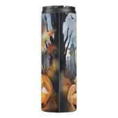 Halloween Nova Scotia mit Pumpkins Beängstigend Thermosbecher (Rückseite)