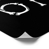 Halloween Number 6 7 Bones Skeleton Costume  Poster (Ecke)