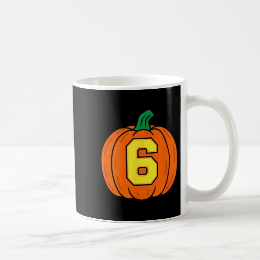 Halloween Number 6 Pumpkin Costume Kaffeetasse (Rechts)