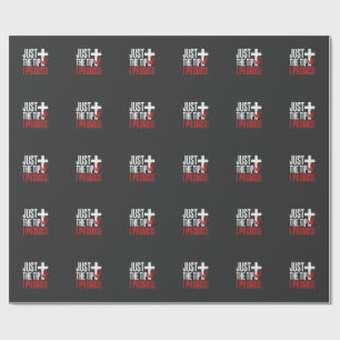 Halloween Nur Die Spitze Blutiges Kreuz Geschenkpapier