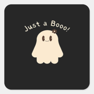 Halloween nur ein Boo Streich oder Saures Stil Quadratischer Aufkleber