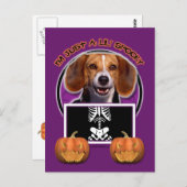 Halloween - Nur ein kleiner Spooky - Beagle Postkarte (Vorne/Hinten)