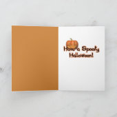 Halloween - Nur ein kleiner Spooky - Bulldog Karte (Innenseite)