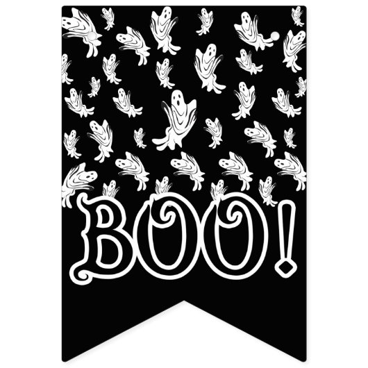 Halloween - Nur geistlich "Happy Haunting" Wimpelkette (Erste Fahne)