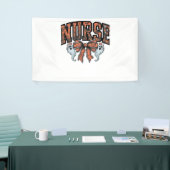 Halloween Nurse Beängstigend Coquette Bow Classic Banner (Messeveranstaltung)