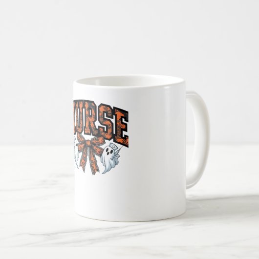 Halloween Nurse Beängstigend Coquette Bow Classic Kaffeetasse (VorderseiteRechts)