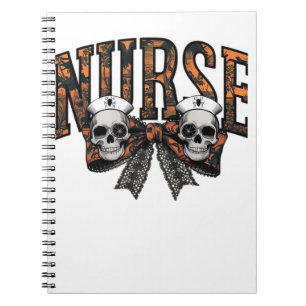 Halloween Nurse Beängstigend Coquette Bow Classic  Notizblock