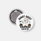 Halloween Nurse - BOO Crew Ghost Magnet (Vorderseite/Rückseite)