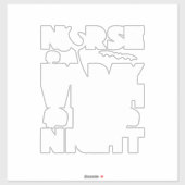 Halloween Nurse By Day Witch By Nights Aufkleber (Blatt)