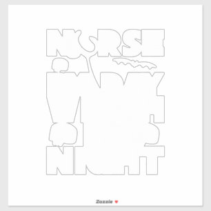 Halloween Nurse By Day Witch By Nights Aufkleber