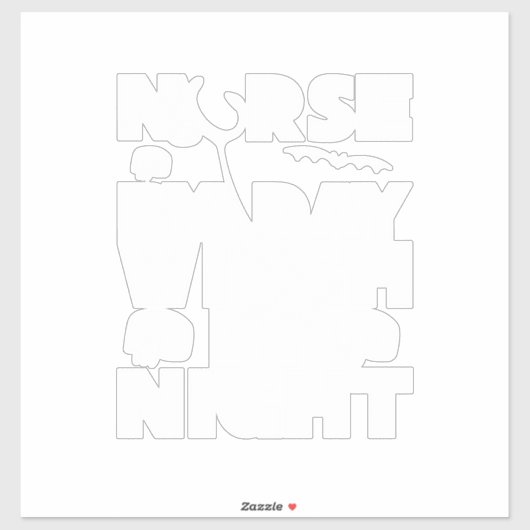 Halloween Nurse By Day Witch By Nights Aufkleber (Blatt)