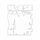 Halloween Nurse By Day Witch By Nights Aufkleber (Vorderseite)